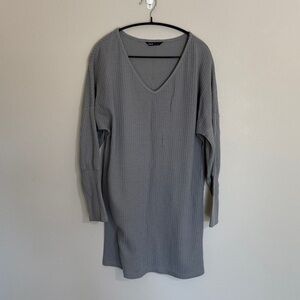 SHEIN Light Gray Textured Knit dress - small
